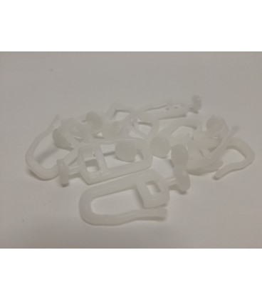 Hvid plastik sjov form